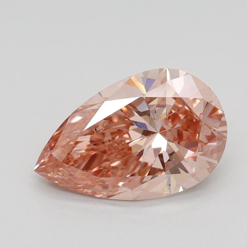 1.84 Ct. Fancy Intense Pink Pear Lab Grown Diamond