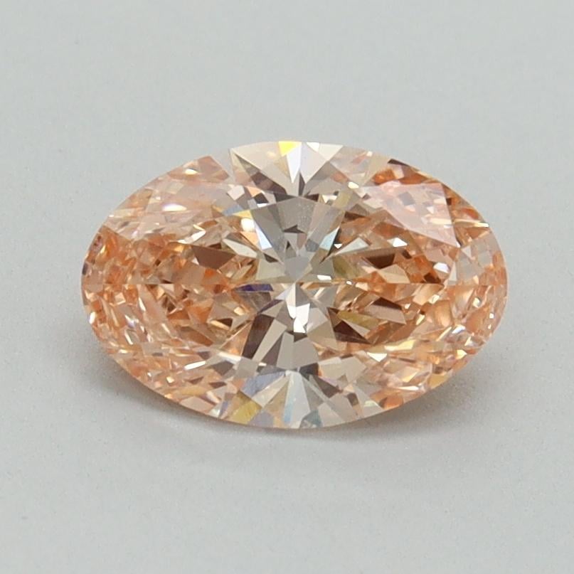 0.89 Ct. Fancy Vivid Pink Oval Lab Grown Diamond