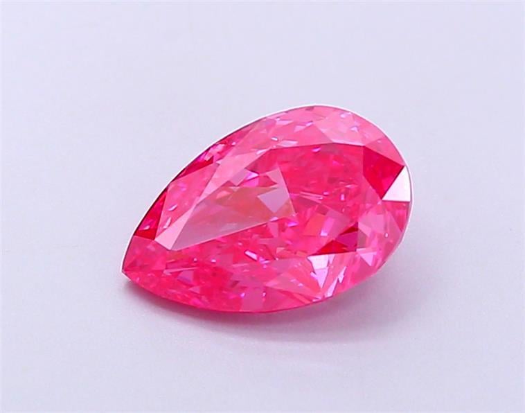 1.44 Ct. Fancy Vivid  Pink Pear Lab Grown Diamond