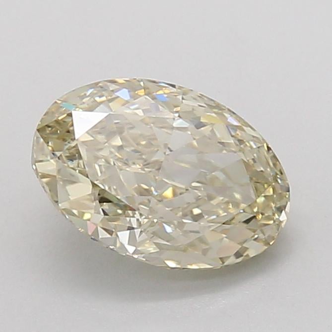 1.86 Ct. Fancy Light Yellow Oval Lab Grown Diamond