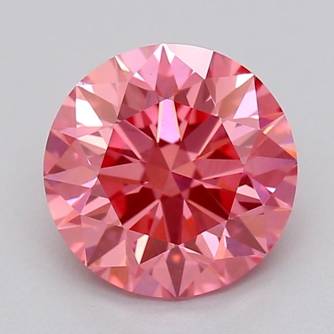 1.05 Ct. Fancy Vivid  Pink Round Lab Grown Diamond