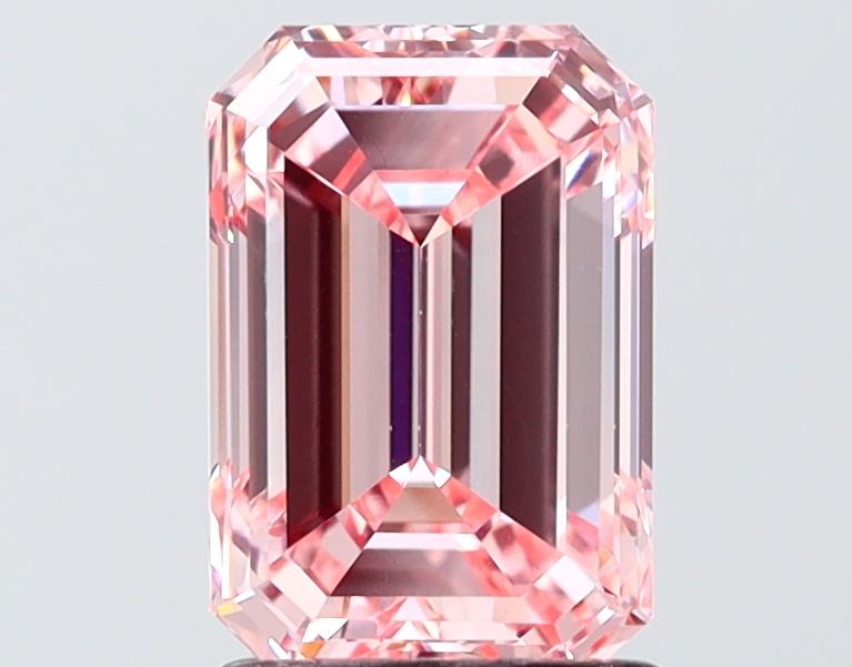 2.01 Ct. Fancy Intense Pink Pink Emerald Lab Grown Diamond