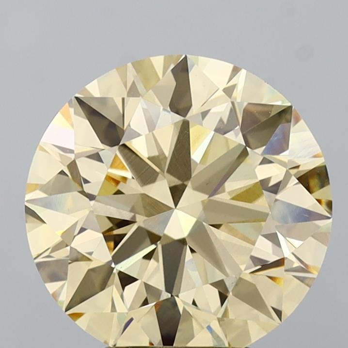 4.03 Ct. Light Yellow Round Lab Grown Diamond