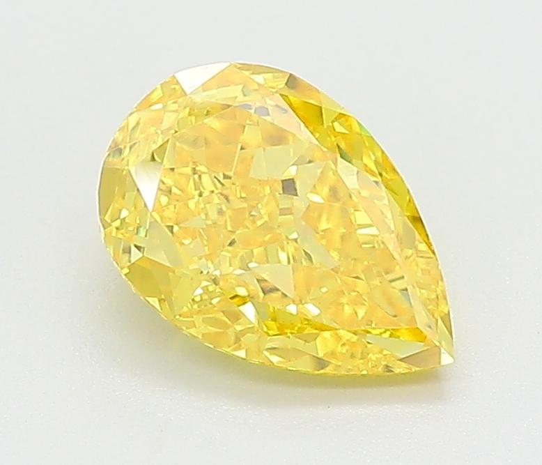1.29 Ct. Fancy Vivid Yellow Pear Lab Grown Diamond