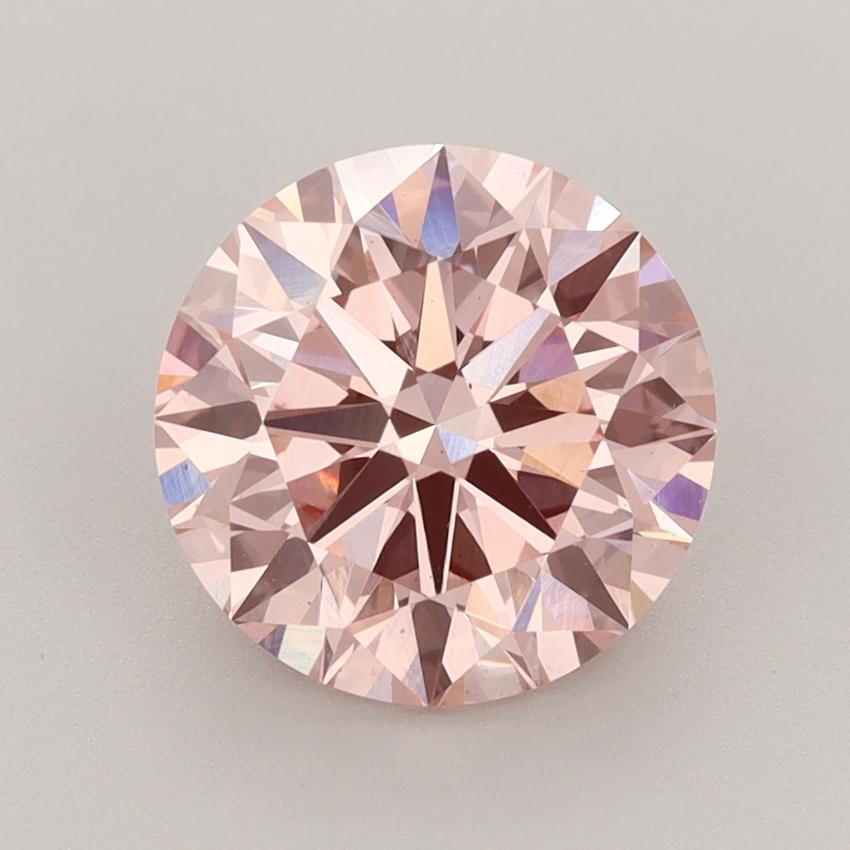 3.08 Ct. Fancy Intense  Pink Round Lab Grown Diamond