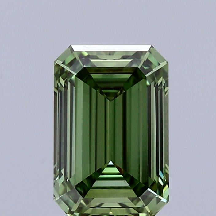 1.06 Ct. Fancy Vivid Green Emerald Lab Grown Diamond