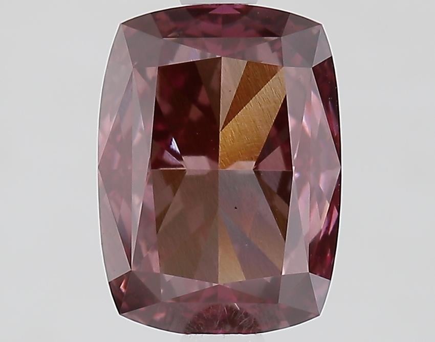 2.08 Ct. Fancy Deep Brownish Pink Cushion Lab Grown Diamond