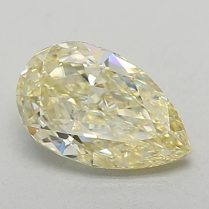 0.95 Ct. Fancy Light Yellow Pear Lab Grown Diamond