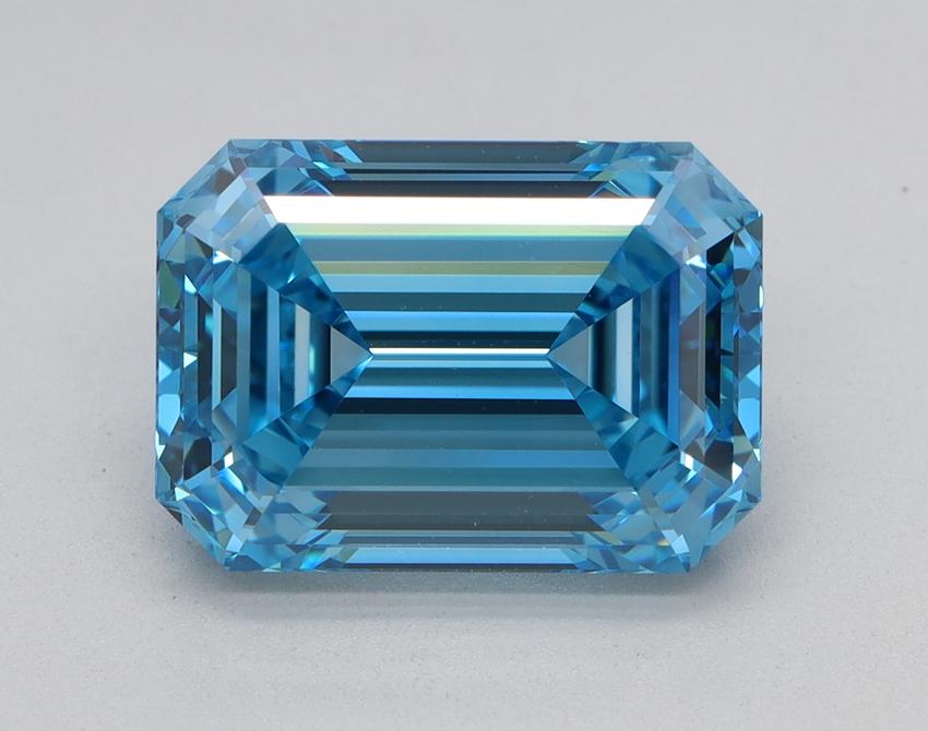 4.01 Ct. Fancy Vivid Blue Emerald Lab Grown Diamond
