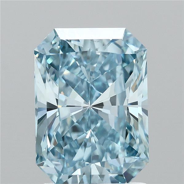 2.00 Ct. Fancy Vivid Blue Radiant Lab Grown Diamond
