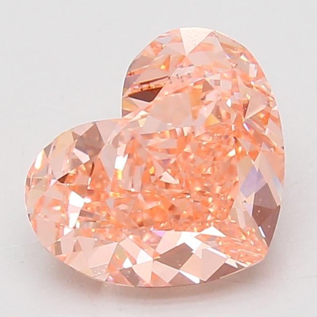 3.08 Ct. Fancy Vivid Pink Heart Lab Grown Diamond