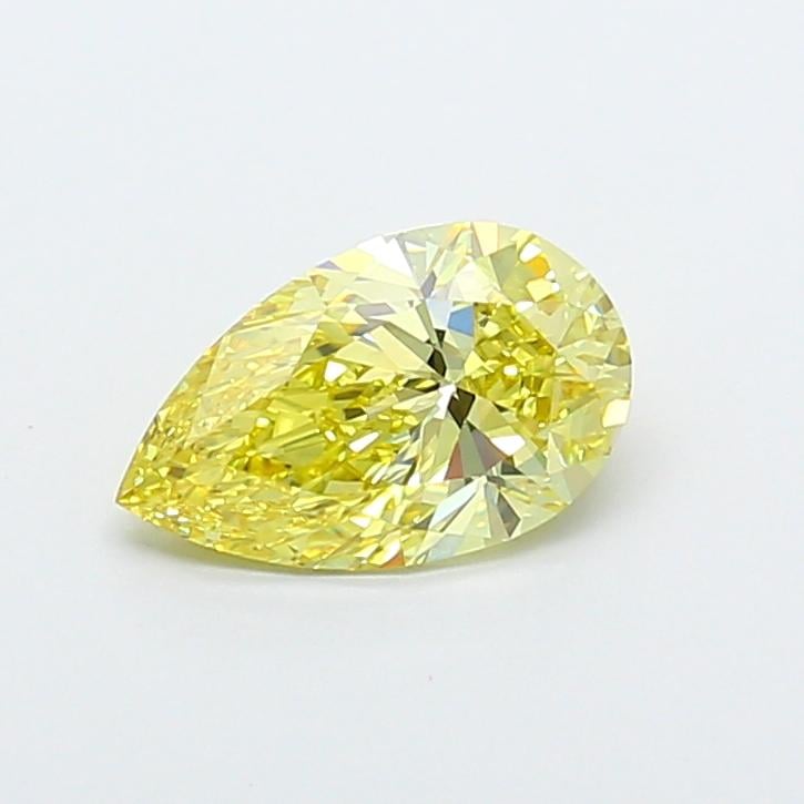 2.01 Ct. Fancy Vivid Yellow Pear Lab Grown Diamond