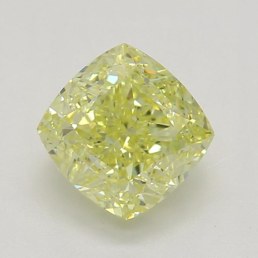 1.01 Ct. Fancy Intense Yellow Cushion Diamond