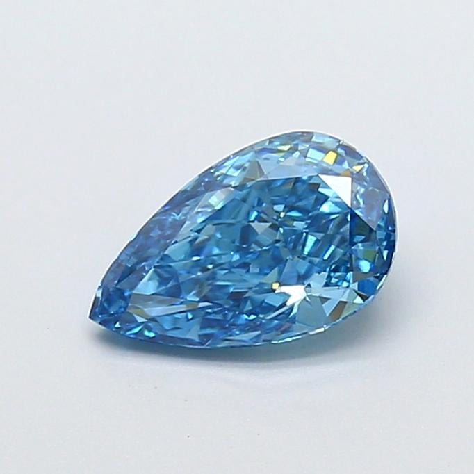 1.06 Ct. Fancy Vivid  Blue Pear Lab Grown Diamond