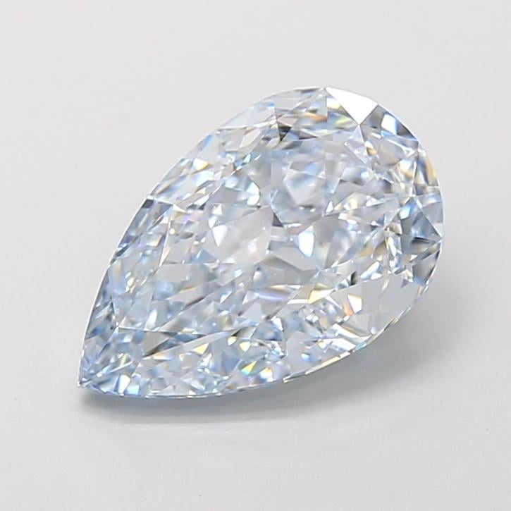 3.04 Ct. Fancy Intense  Blue Pear Lab Grown Diamond