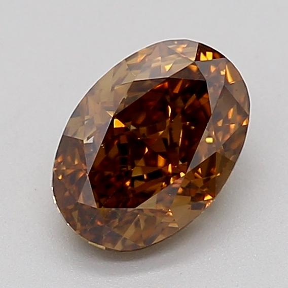 1.10 Ct. Fancy  Brown Oval Lab Grown Diamond