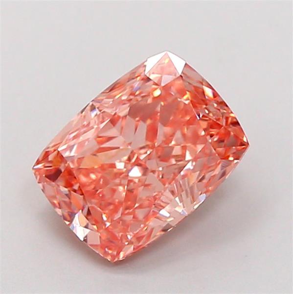 1.66 Ct. Fancy Intense Pink Cushion Lab Grown Diamond