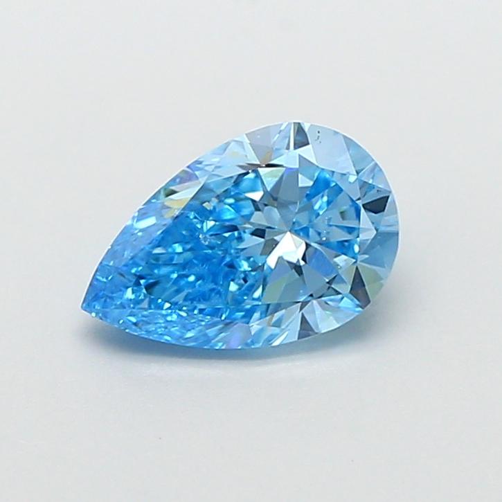 1.00 Ct. Fancy Vivid Blue Pear Lab Grown Diamond