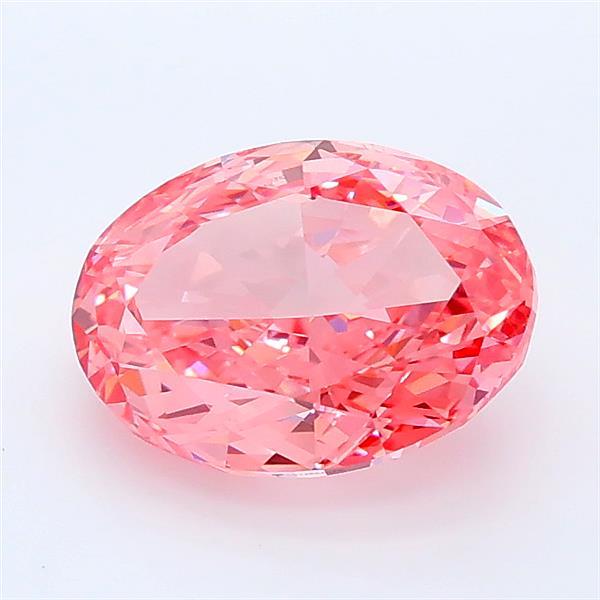 1.92 Ct. Fancy Vivid Pink Oval Lab Grown Diamond