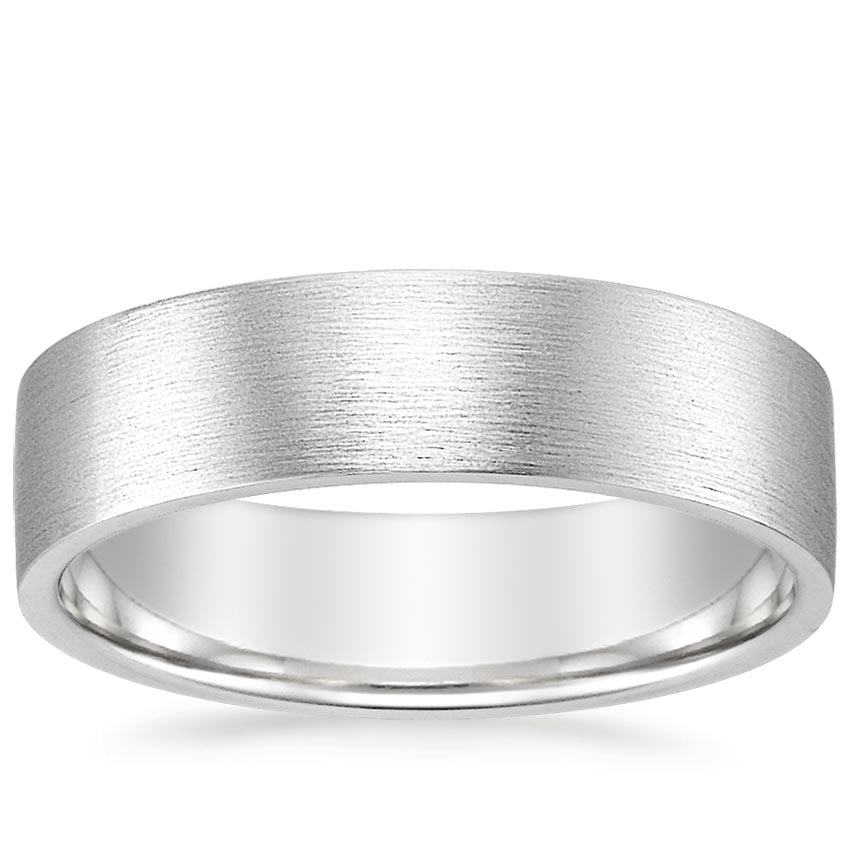 white gold comfort fit women's wedding band