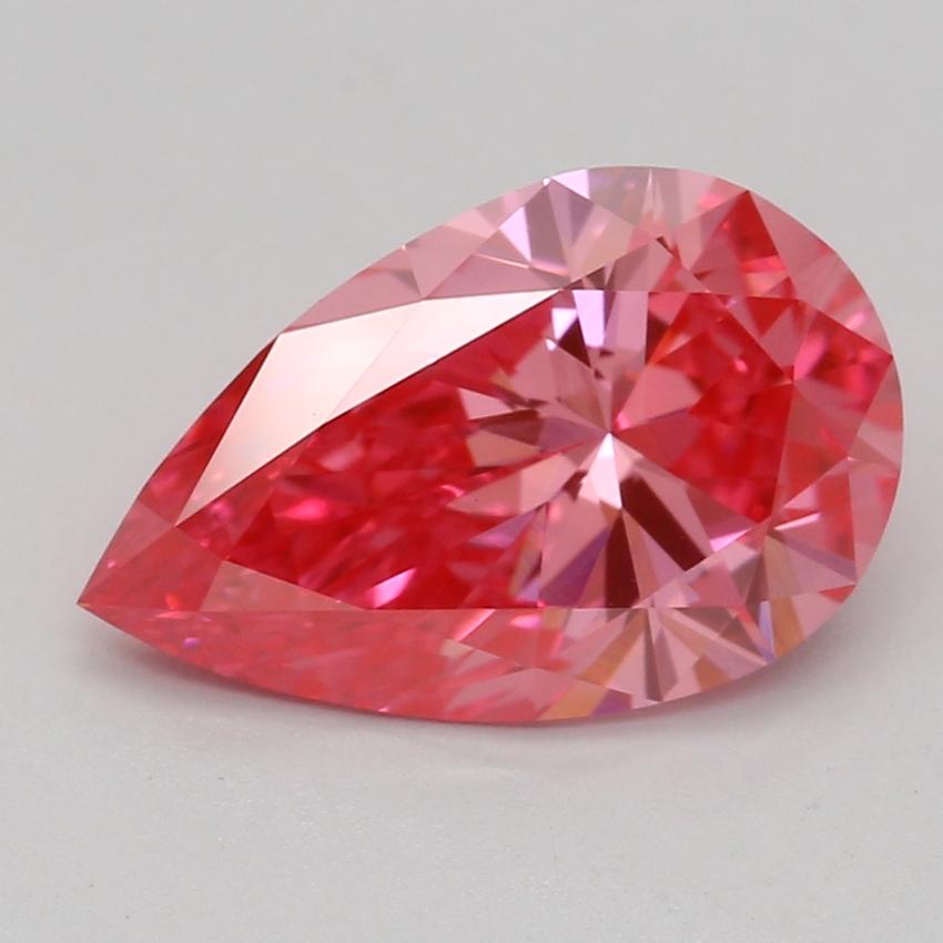 1.52 Ct. Fancy Vivid Pink Pear Lab Grown Diamond
