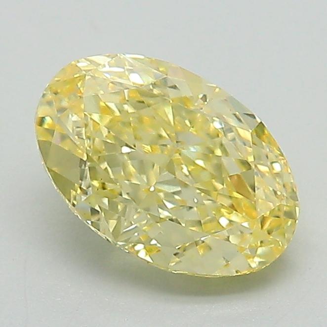 1.37 Ct. Fancy Intense Yellow Oval Lab Grown Diamond