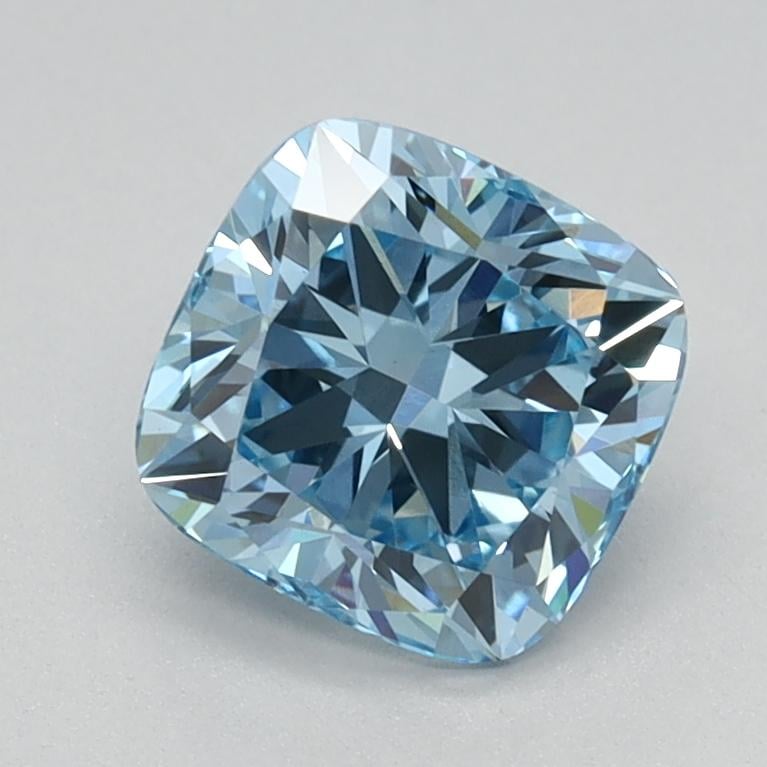 1.07 Ct. Fancy Vivid Blue Cushion Lab Grown Diamond