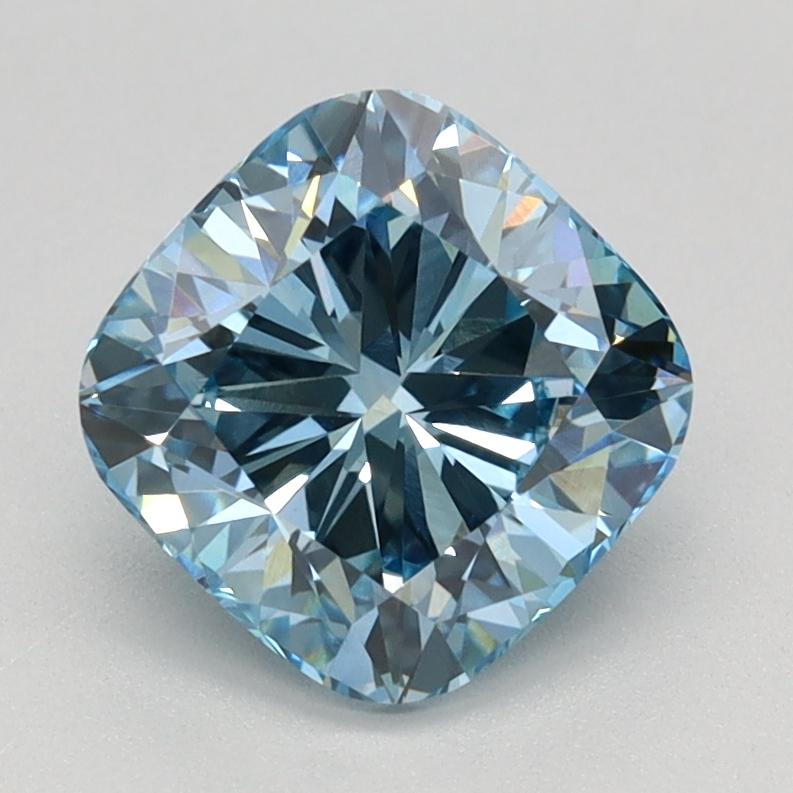 1.59 Ct. Fancy Intense Blue Cushion Lab Grown Diamond