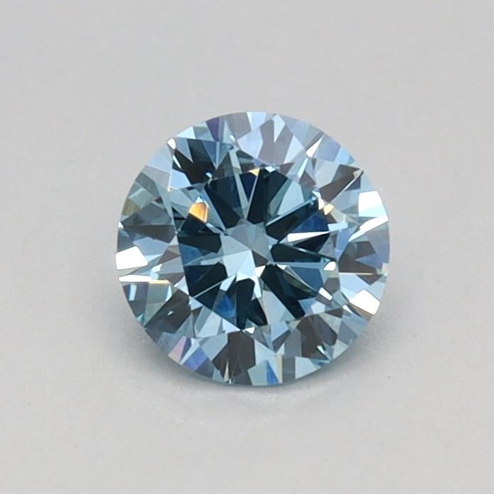 0.34 Ct. Fancy Vivid Blue Round Lab Grown Diamond