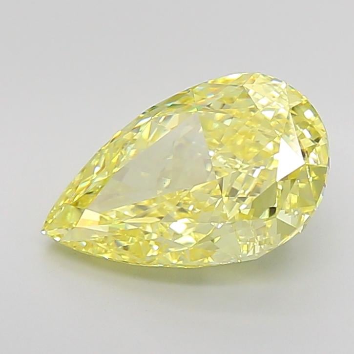 4.55 Ct. Fancy Intense Yellow Pear Lab Grown Diamond