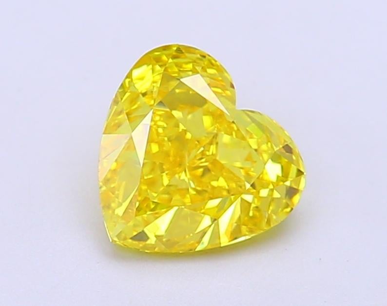 1.50 Ct. Fancy Vivid Yellow Heart Lab Grown Diamond