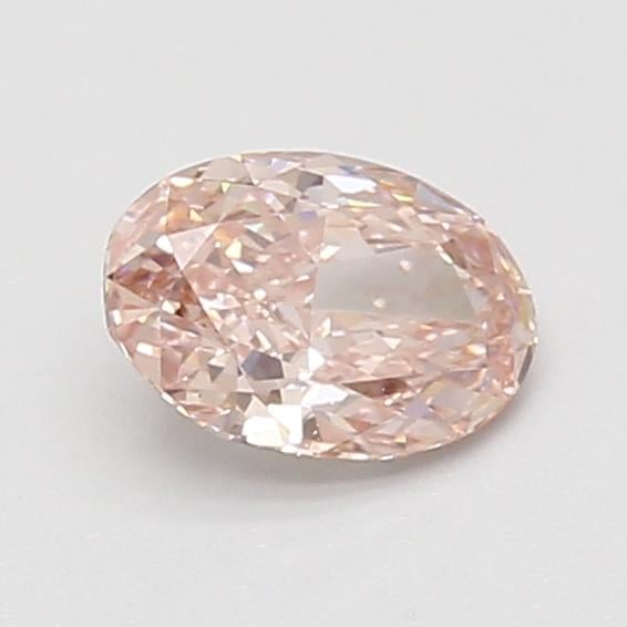 0.75 Ct. Fancy Intense Brownish Pink Oval Lab Grown Diamond