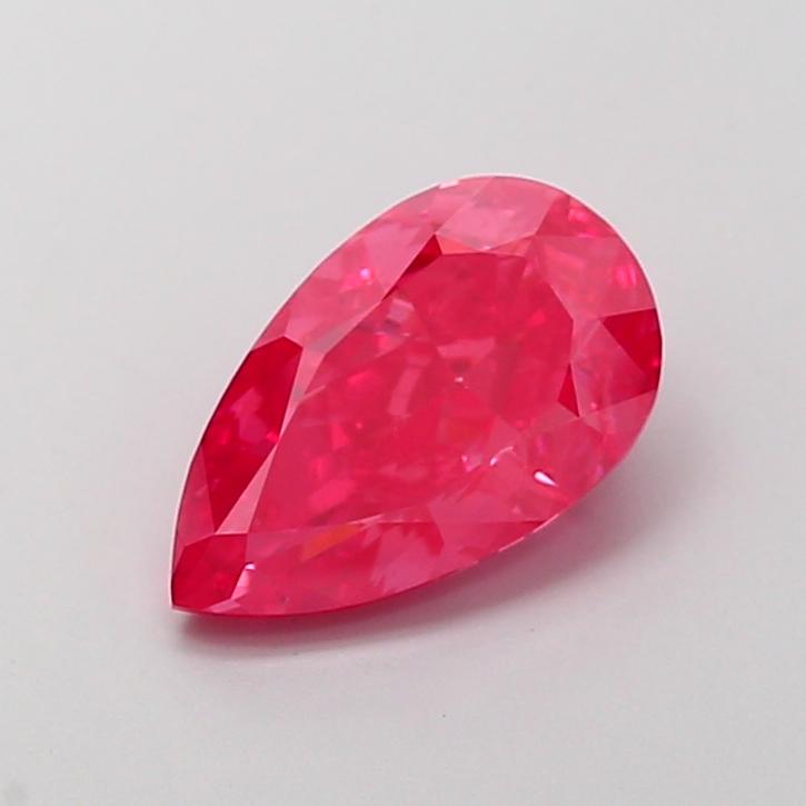 2.02 Ct. Fancy Vivid  Pink Pear Lab Grown Diamond