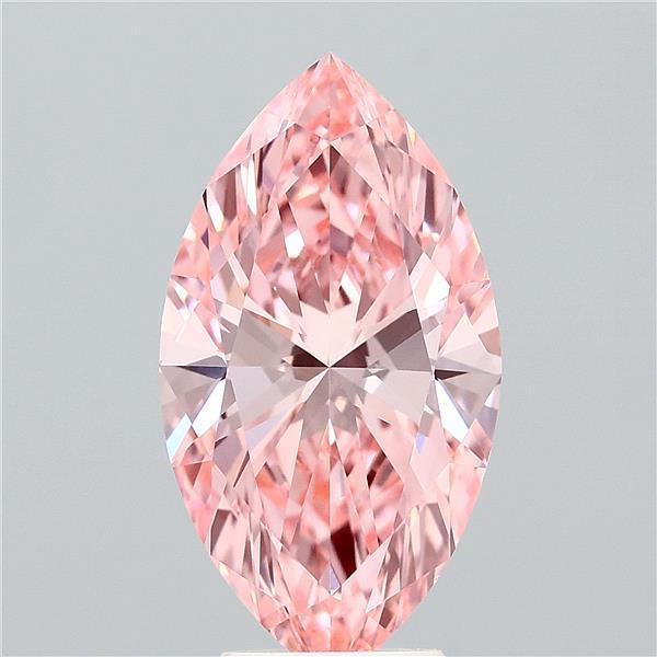 4.01 Ct. Fancy Pink Marquise Lab Grown Diamond