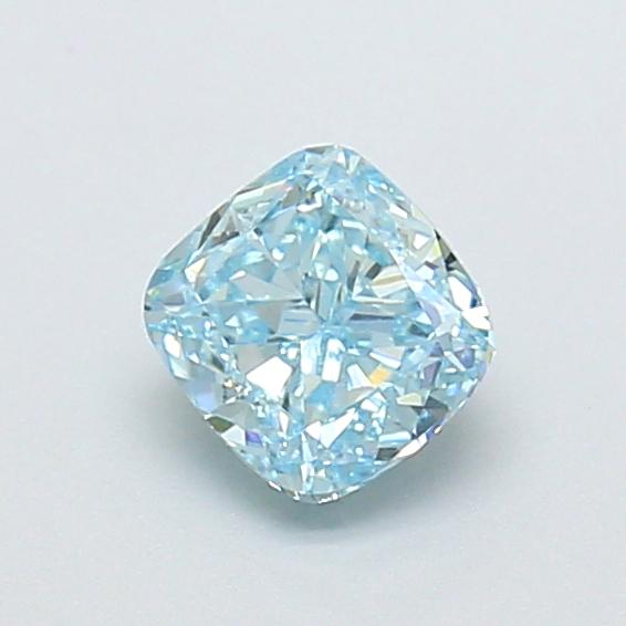 0.79 Ct. Fancy Intense Blue Cushion Lab Grown Diamond