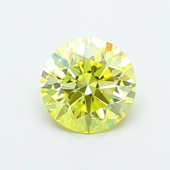 1.10 Ct. Fancy Intense Yellow Round Lab Grown Diamond