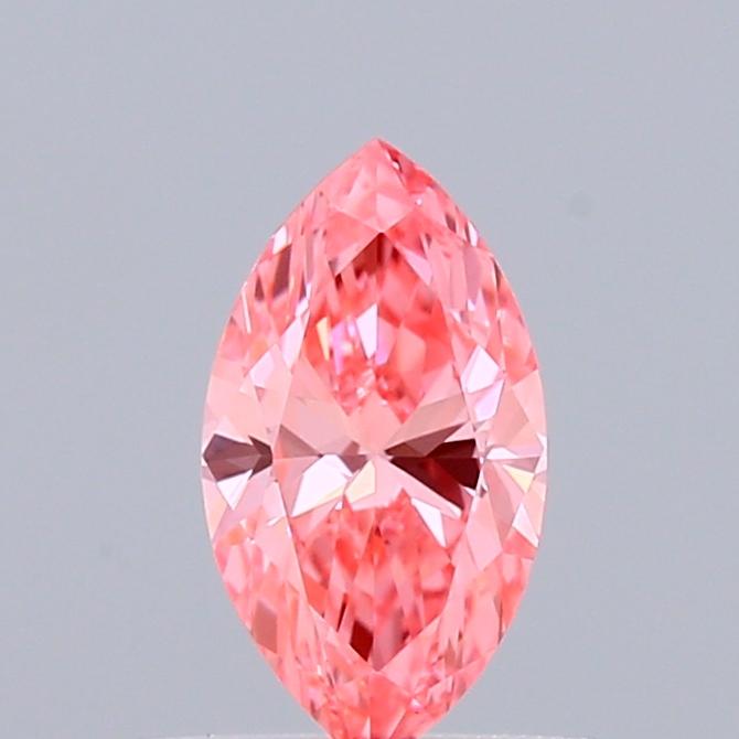 0.42 Ct. Fancy Vivid Pink Marquise Lab Grown Diamond