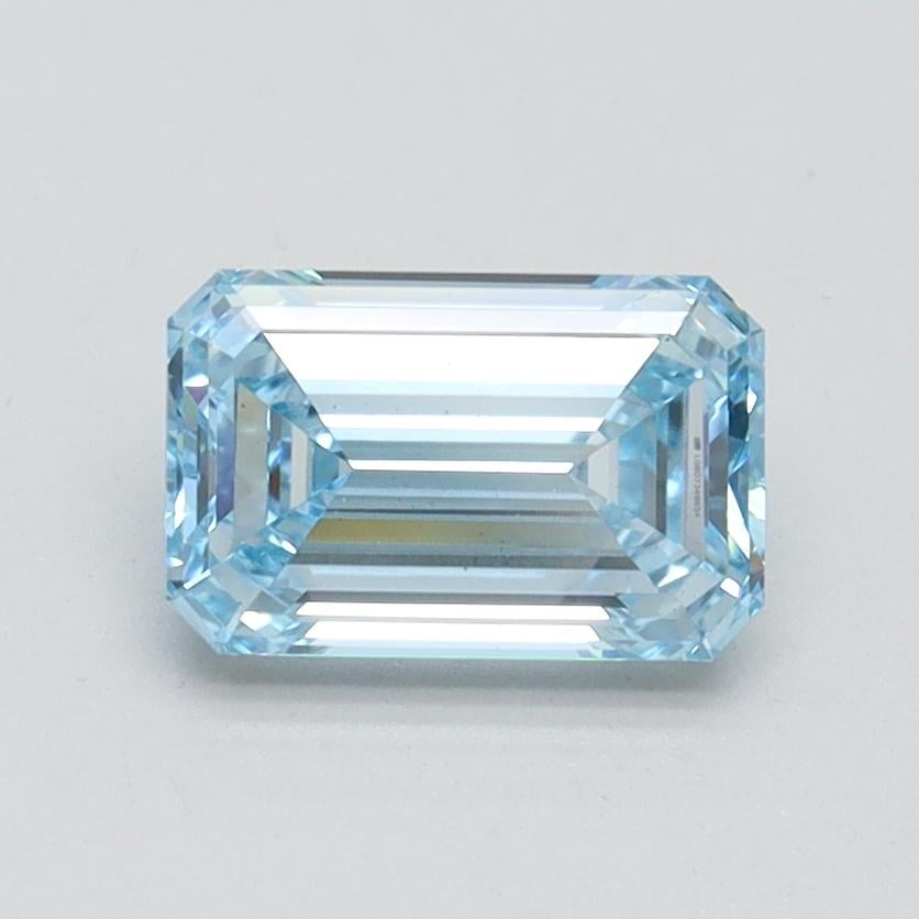 1.12 Ct. Fancy Intense Blue Emerald Lab Grown Diamond