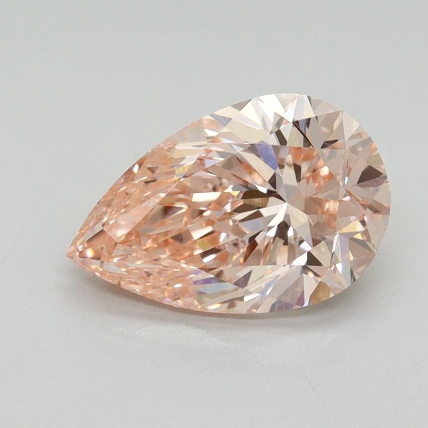 2.00 Ct. Fancy Intense Pink Pear Lab Grown Diamond