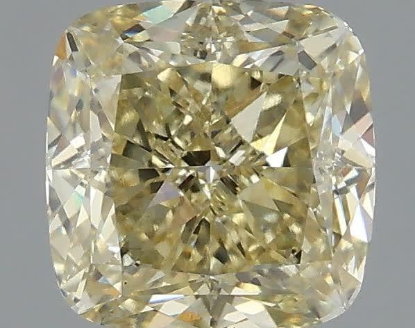 2.09 Ct. Fancy Yellow Cushion Lab Grown Diamond