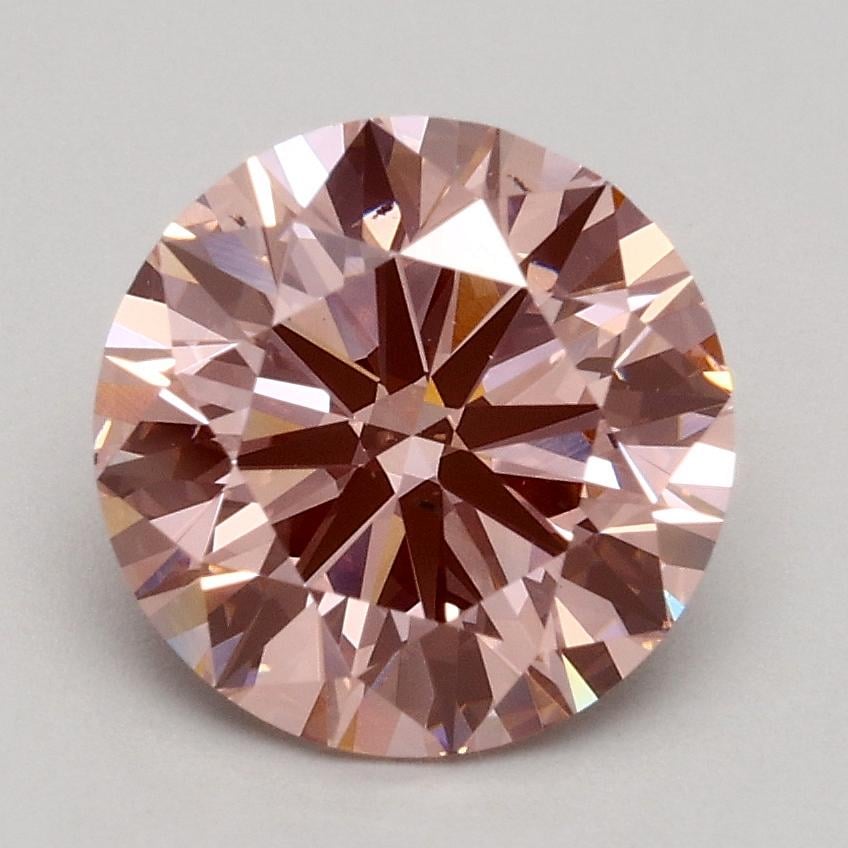 1.74 Ct. Fancy Intense Pink Round Lab Grown Diamond