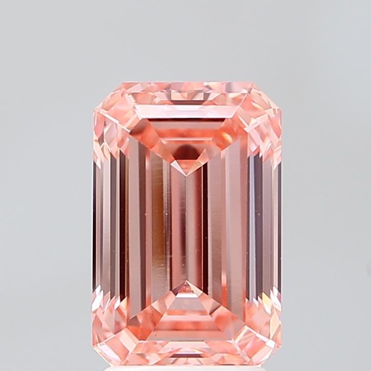 2.9 Ct. Fancy Pink Emerald Lab Grown Diamond