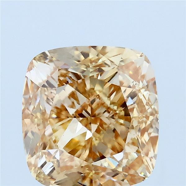 3.00 Ct. Fancy Brownish Yellow Cushion Lab Grown Diamond