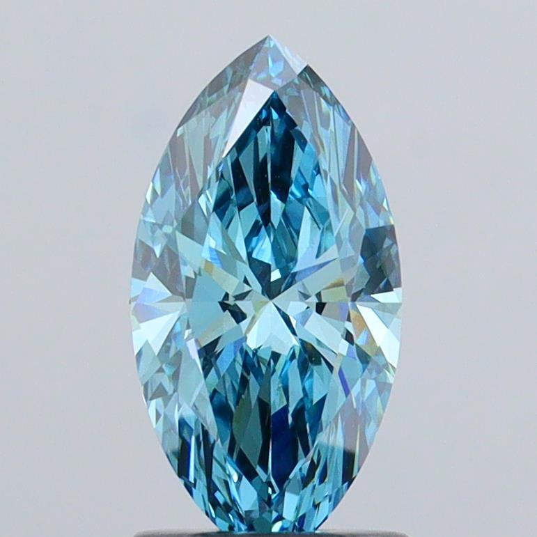 1.60 Ct. Fancy Vivid  Blue Marquise Lab Grown Diamond