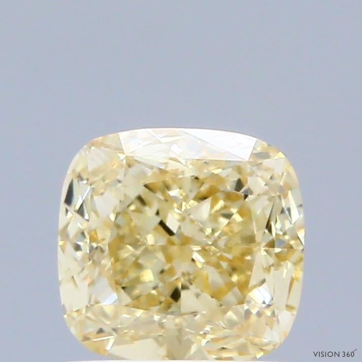 1.03 Ct. Fancy Yellow Cushion Lab Grown Diamond