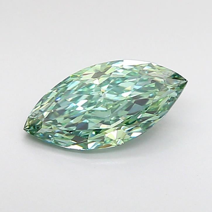 0.89 Ct. Fancy Vivid Green Marquise Lab Grown Diamond
