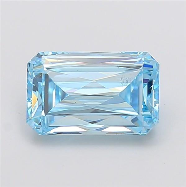 3.54 Ct. Fancy Intense Blue Radiant Lab Grown Diamond
