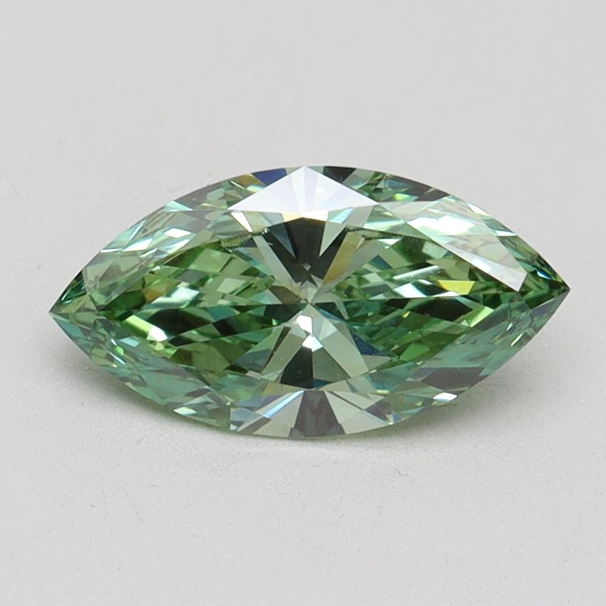 1.00 Ct. Fancy Vivid Green Marquise Lab Grown Diamond
