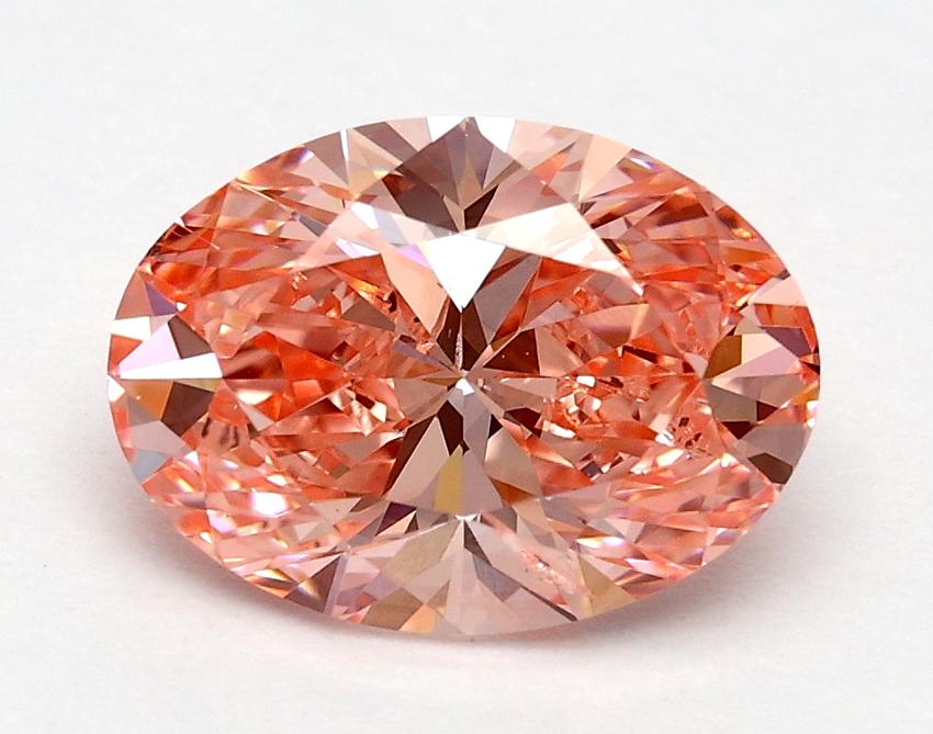 1.70 Ct. Fancy Vivid Pink Oval Lab Grown Diamond