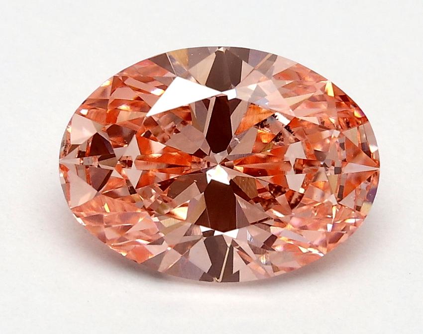 1.5 Ct. Fancy Vivid Pink Oval Lab Grown Diamond